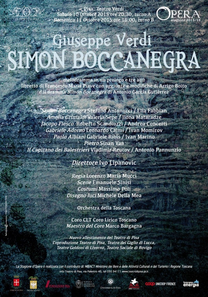 Teatro Verdi di Pisa - Simon Boccanegra apre la stagione 2015/2016
