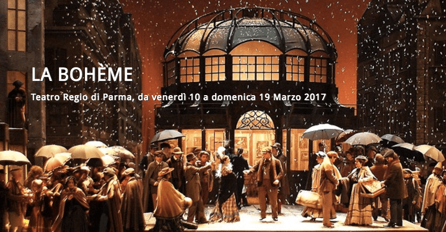 PARMA: la Bohéme dal 10 marzo 2017